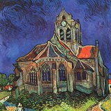 Van Gogh: Eglise d'Auvers (1890, Post-impressionnisme)