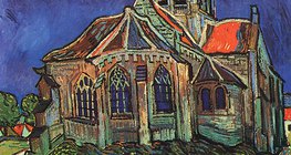 Van Gogh: Die Kirche von Auvers (1890, Postimpressionismus)