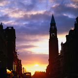 Zonsondergang in Edinburgh