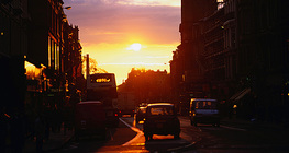 Edinborough bei Sonnenuntergang