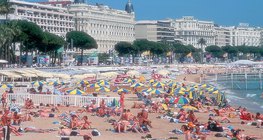 Baigneurs sur la Cote d'Azur