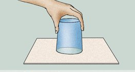 Warum bleibt das Wasser im Glas?