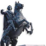Sculpture de Pierre le Grand sur son cheval