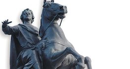 Sculpture de Pierre le Grand sur son cheval