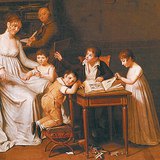 Joseph Marcellin Combette - Portret van een Gezin (1800-1801)