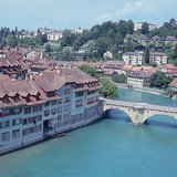 De Aare in Bern (Zwitserland)