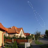 Diagramme analemme montrant le mouvement apparent du Soleil pendant un an.