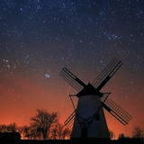 Moulins à vent de nuit