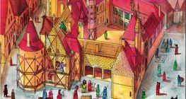 Haus eines wohlhabenden Bürgers (Bourges, Mitte des 15. Jahrhunderts, Gotik)