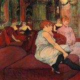 Toulouse-Lautrec - Au Salon de la Rue des Moulins (1894, Postimpressionisme)