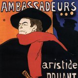 Toulouse-Lautrec - Ambassadeur Aristide Bruant dans son cabaret (1892, Post-impressionnisme, affiche)