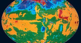 Carte thermique de la terre