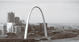 Vue de St Louis avec la Gateway Arch