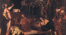 Jacopo Tintoretto - Découverte du corps de St Marc (1562, Maniérisme)