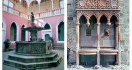 Le château restauré de Visegrad a pour attraction principale la fontaine de marbre rouge et la fontaine aux lions.