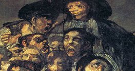 Francisco Goya: La Procession à l'ermitage Saint-Isidore (1820, Romanticisme, detail)