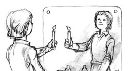 Reflection from plane mirror