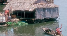 Maisons flottantes en Asie du Sud Est
