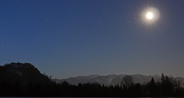 Les Karawanks au clair de Lune