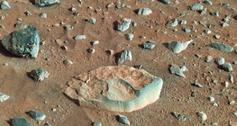 Image of the surface of Mars taken by the Mars rover Spirit