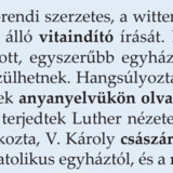 Luther fellépése