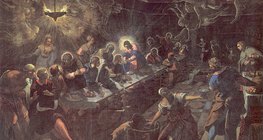 Jacopo Tintoretto - La Cène (1592-1594, Maniérisme)