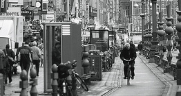 Eine Straße in Amsterdam