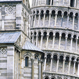 De Dom van Pisa en de Toren van Pisa (detail)