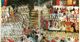 Représentation ottomane contemporaine de la Bataille de Mohacs