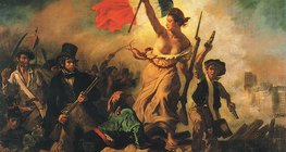 Delacroix: La Liberté Guidant le Peuple (1831, Romanticisme)