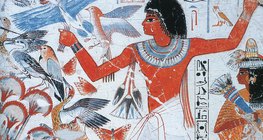 Chasse à la poule d'eau (Thèbes, Egypte, vers 1400 avant J.C.)
