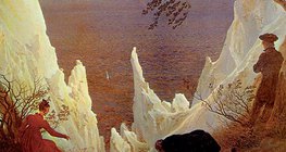Friedrich: Les falaises de craie de Rügen (1818, Romanticisme)