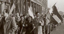 Demonstration am 23. Oktober 1956 in Budapest