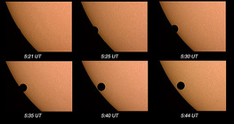 Venustransit - Die Venus zieht vor der Sonne vorbei