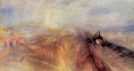 J.M.W. Turner: Pluie, Vapeur et Vitesse - Le Grand Chemin de Fer de l’Ouest (1844, Romanticisme)