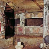 Tombe étrusque (Cerveteri, Rome, 4e-2e siècles avant J.C.)