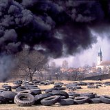 Combustion de pneus en caoutchouc