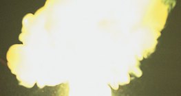 Reaktion von Zink und Schwefelpulver (exothermer Prozess)