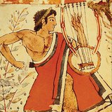 Fresque étrusque de la Tombe des Léopards (Tarquinia, milieu du 5e siècle avant J.C.)