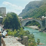 Mostar et le célèbre ancien pont, Bosnie Herzégovine