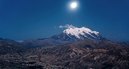 La Paz et les Andes au clair de Lune