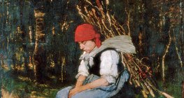 Mihály Munkácsy: Reisig tragende Frau