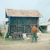 Graanschuur voor maïs