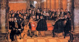 Orchestre dirigé par Orlande de Lassus, compositeur hollandais