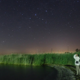 Meteoriet in de buurt van het Cassiopeia sterrenbeeld