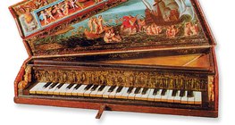 Epinette octave du XVIIe siècle