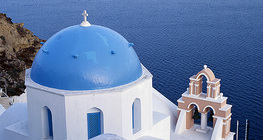 Kirche auf der Insel Santorin