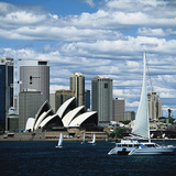 Uitzicht op Sydney met het Opera House