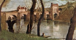 Corot: Le Pont de Mantes (1868-1870, Réalisme)