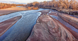 Aval d'une rivière